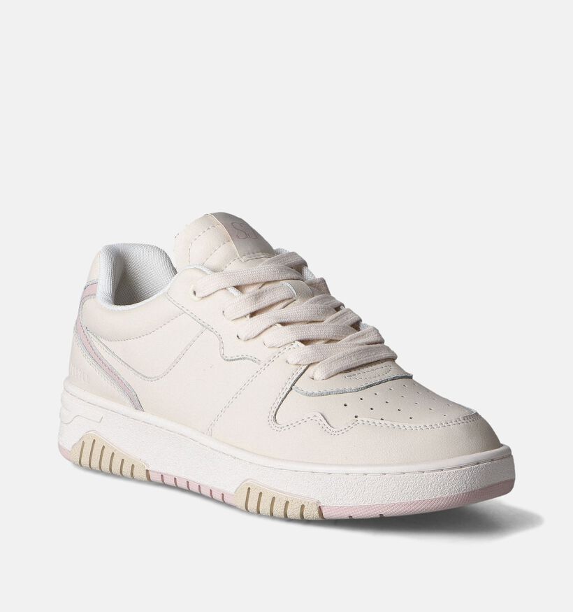 SJ Ecru Sneakers voor dames (354128) - geschikt voor steunzolen