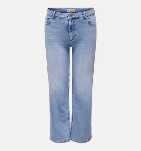 Straight leg jeans bleu