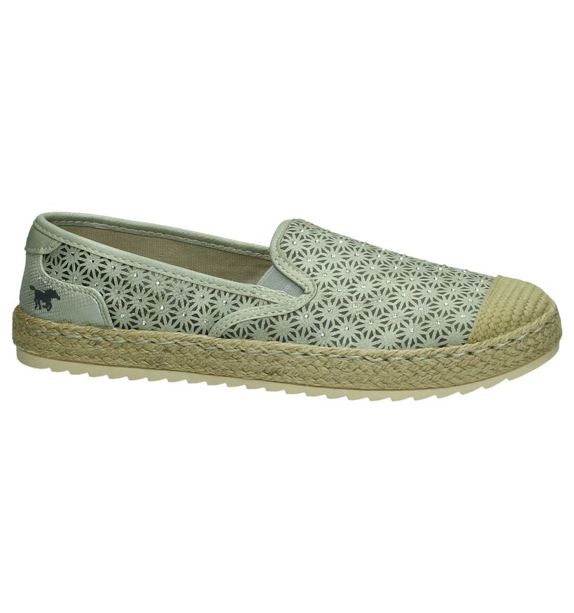 Mustang Espadrilles en Gris en simili cuir (193388)