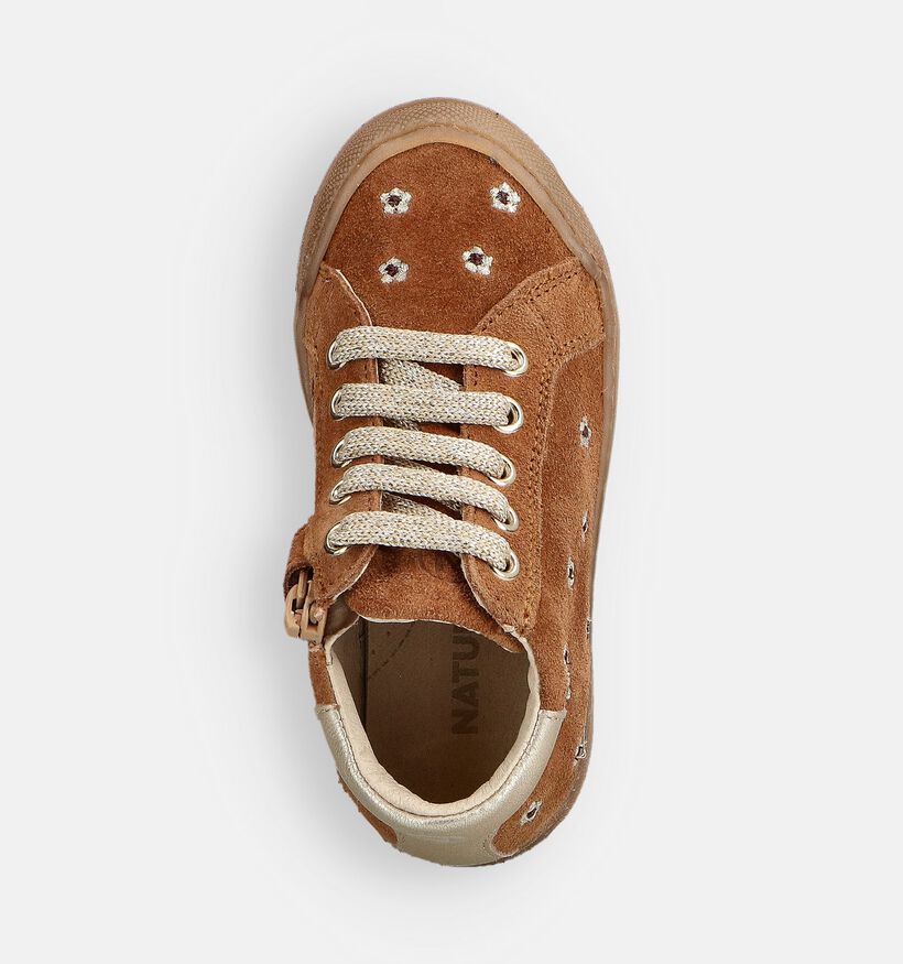 Naturino Lichtbruine Veterschoenen voor meisjes (364292)