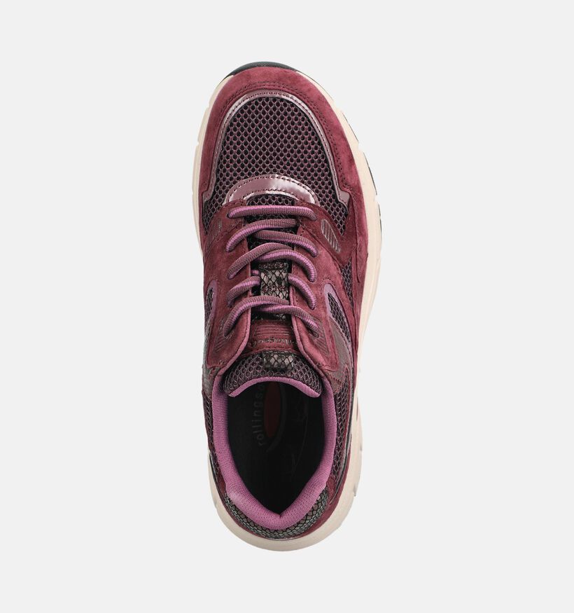 Gabor Comfort Bordeaux Sneakers voor dames (376949) - geschikt voor steunzolen