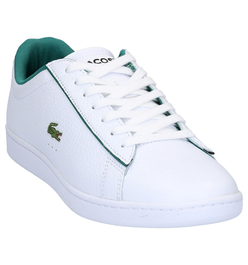Lacoste Carnaby Evo Witte Sneakers in leer (266918)