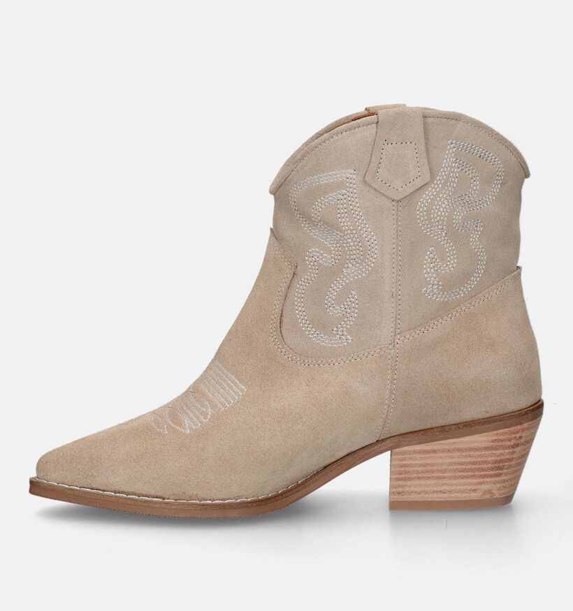 Babouche Beige Cowboyboots voor dames (332779)