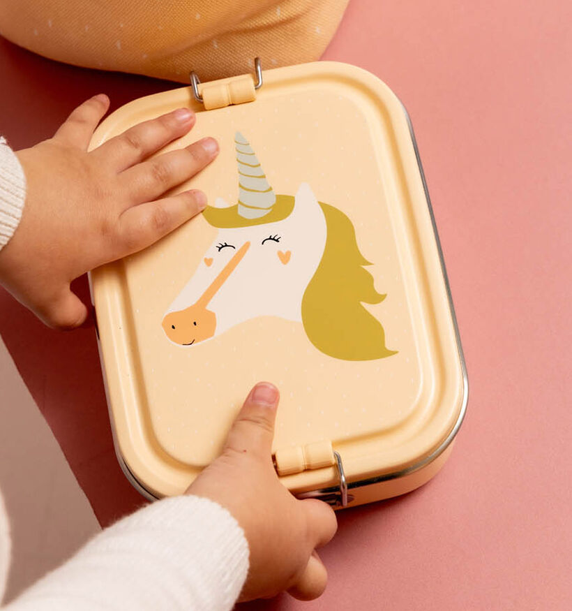 Trixie Mrs. Unicorn Kleine Brooddoos Geel voor meisjes, jongens (366566)