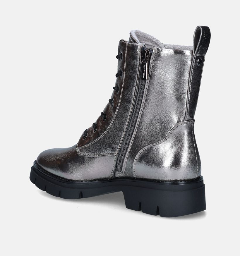 Tamaris Boots à lacets en Argent pour femmes (348900)