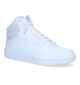adidas Hoops 3.0 Mid Witte Sneakers voor dames (308287)