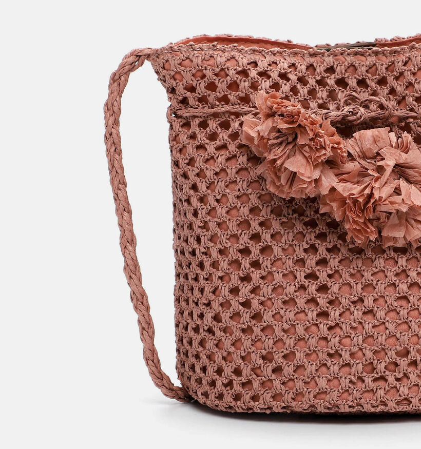 Tamaris Kassandra Roze Gehaakte Bucket Bag voor dames (371375)