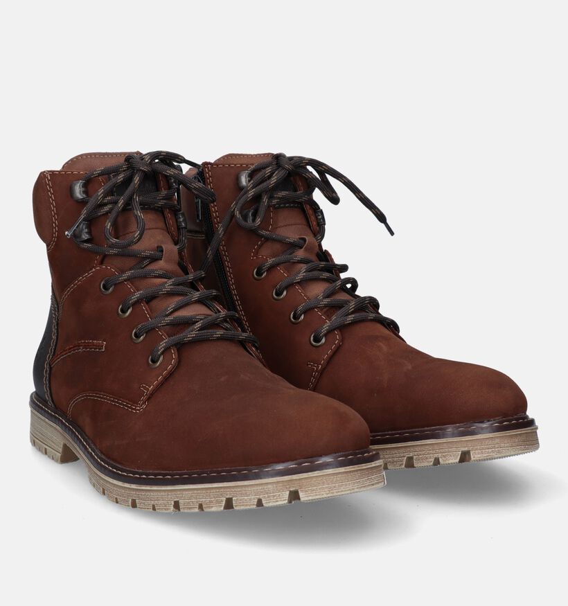 Rieker Boots à lacets en Cognac pour hommes (331759)