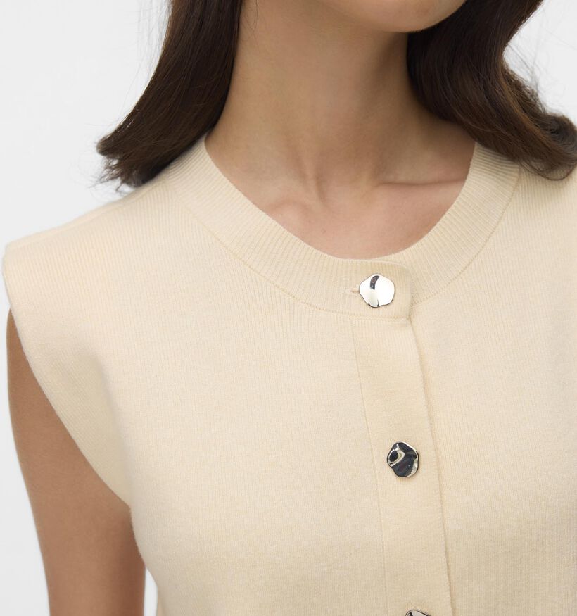 Vero Moda Gold SL Gilet en Beige pour femmes (367160)