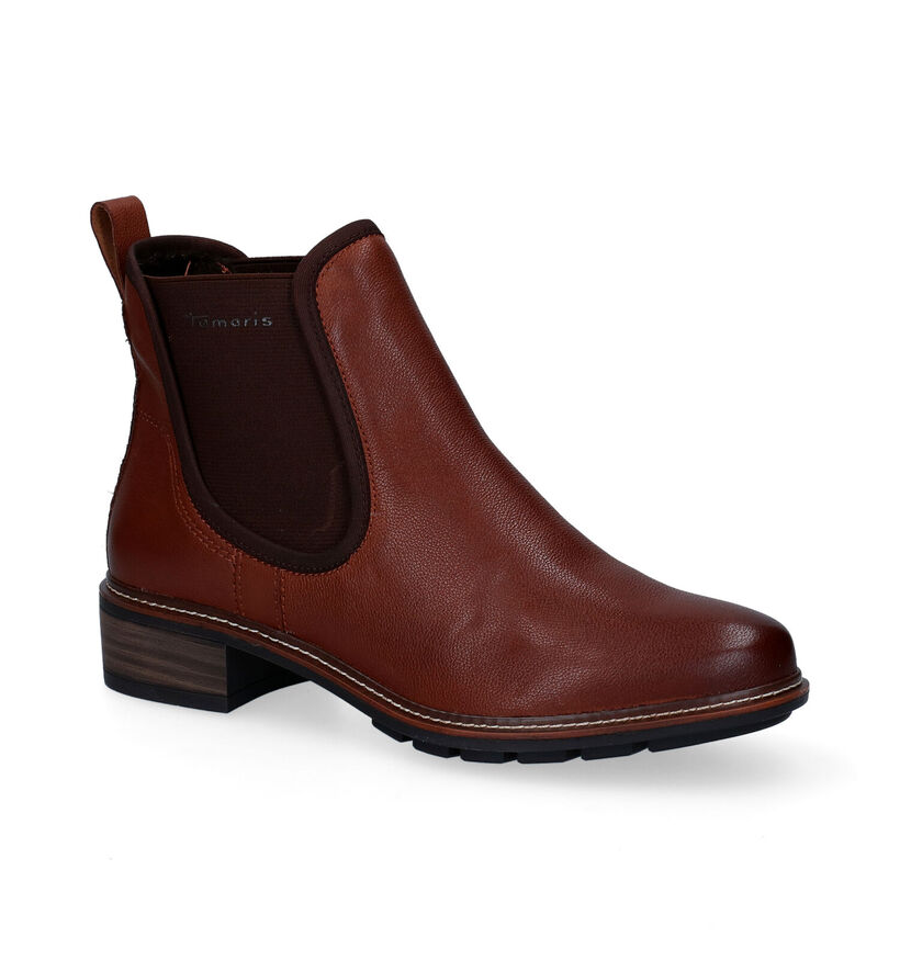 Tamaris Touch it Cognac Chelsea Boots in kunststof (297166)