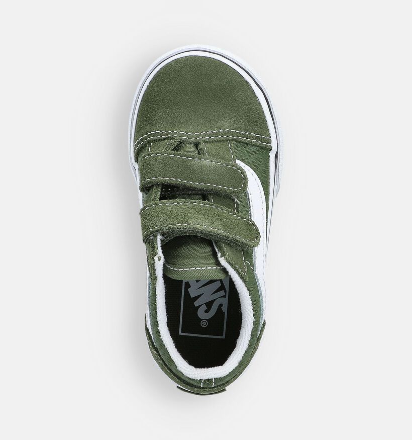 Vans Old Skool Kakigroene Sneakers voor jongens, meisjes (363322)
