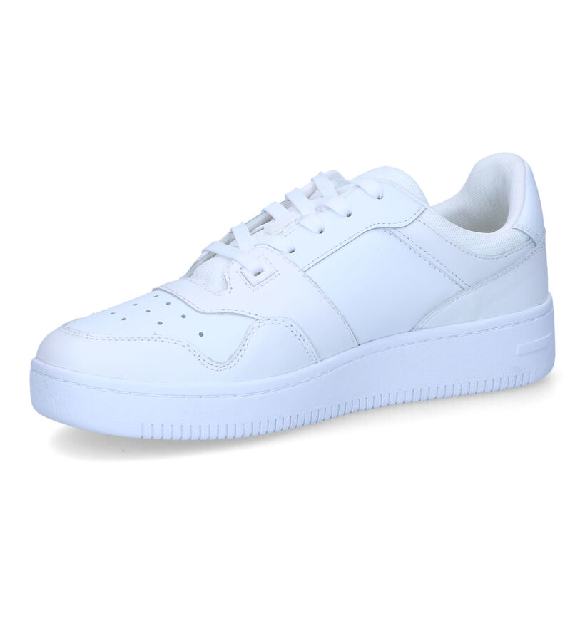 Tommy Hilfiger Retro Baskets en Blanc pour hommes (318281) - pour semelles orthopédiques