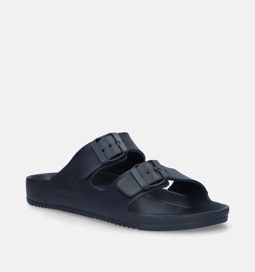 Jack & Jones Croxton Moulded Zwarte Badslippers voor heren (337932)