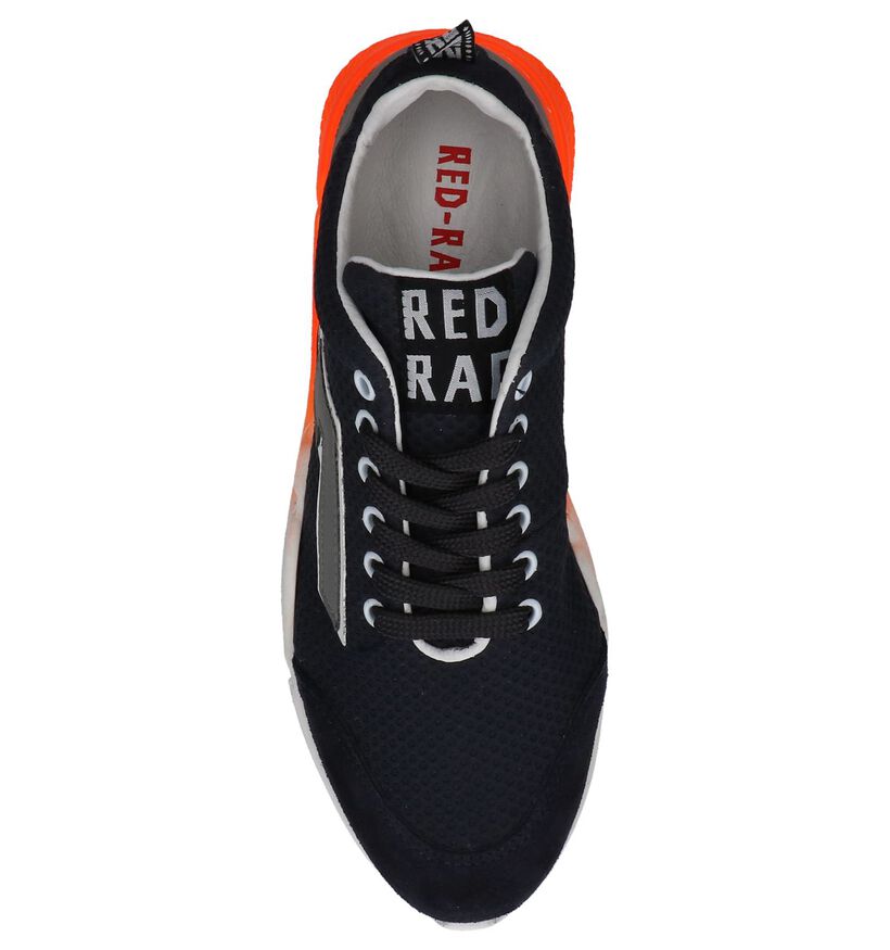 Zwarte Lage Sportieve Sneakers Red Rag in stof (217291)