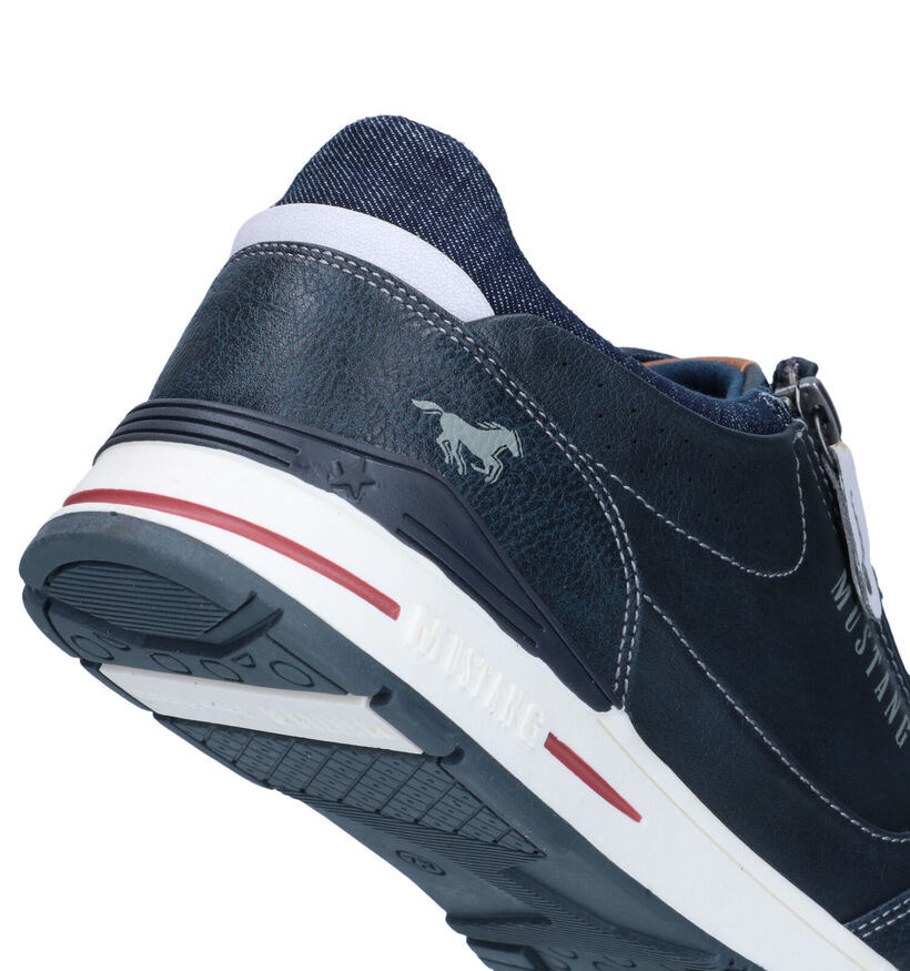 Mustang Chaussures à lacets en Bleu foncé pour hommes (336649)