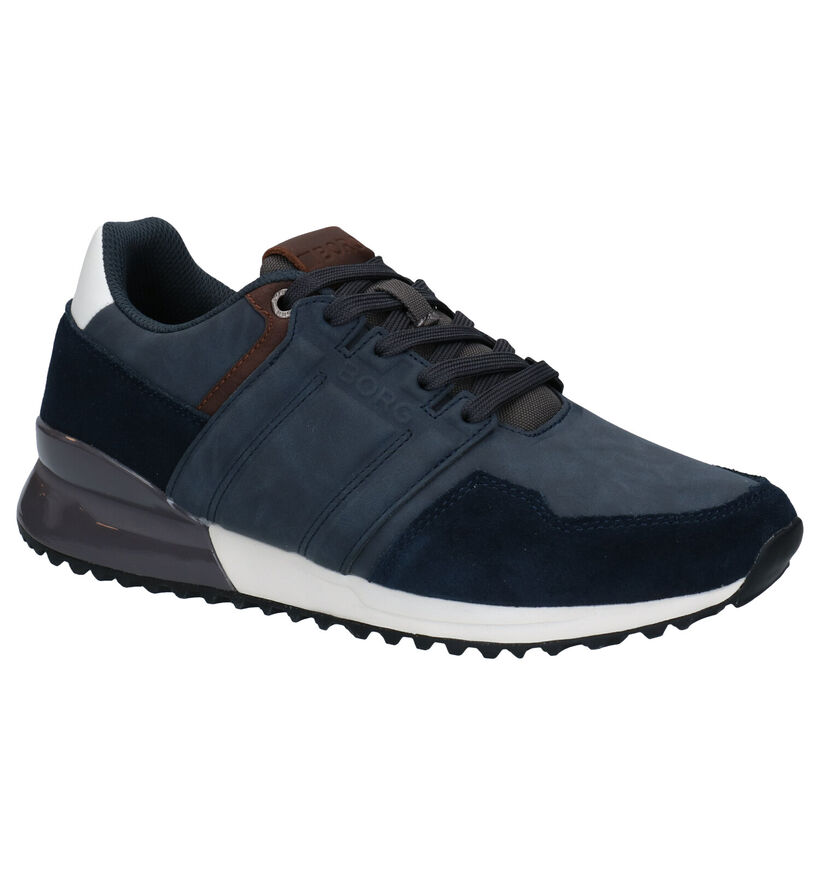 Björn Borg Chaussures à lacets en Bleu en nubuck (278505)