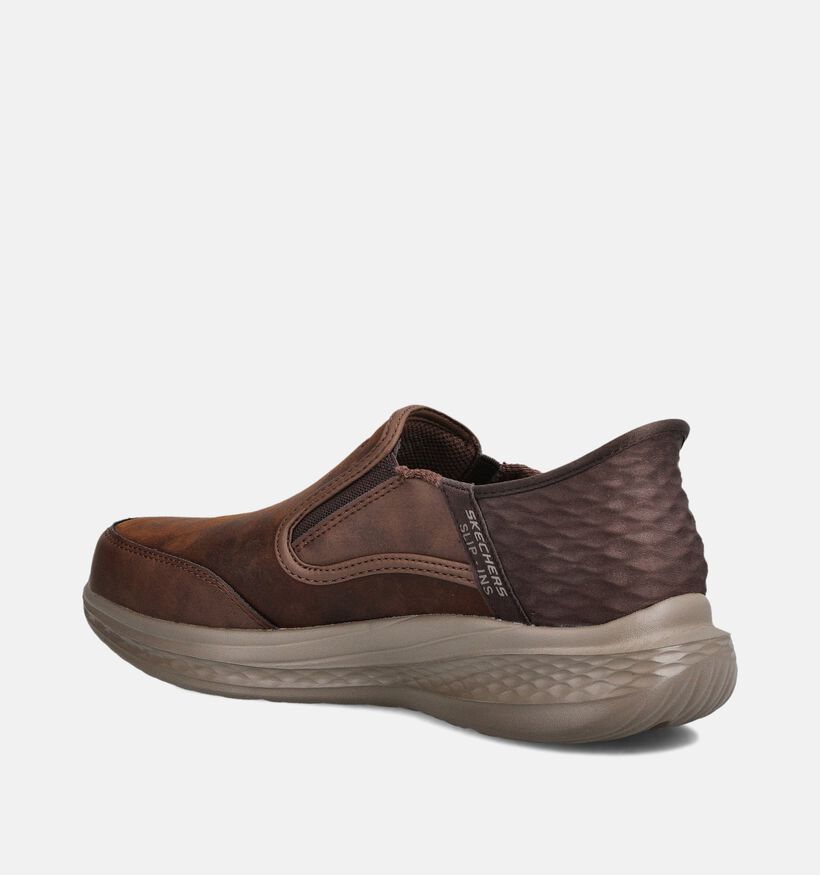Skechers Slade Cooper Cognac Slip-ons voor heren (375624) - geschikt voor steunzolen