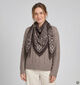 Laurent David Grote Bruine Sjaal Westernlook voor dames (384114)