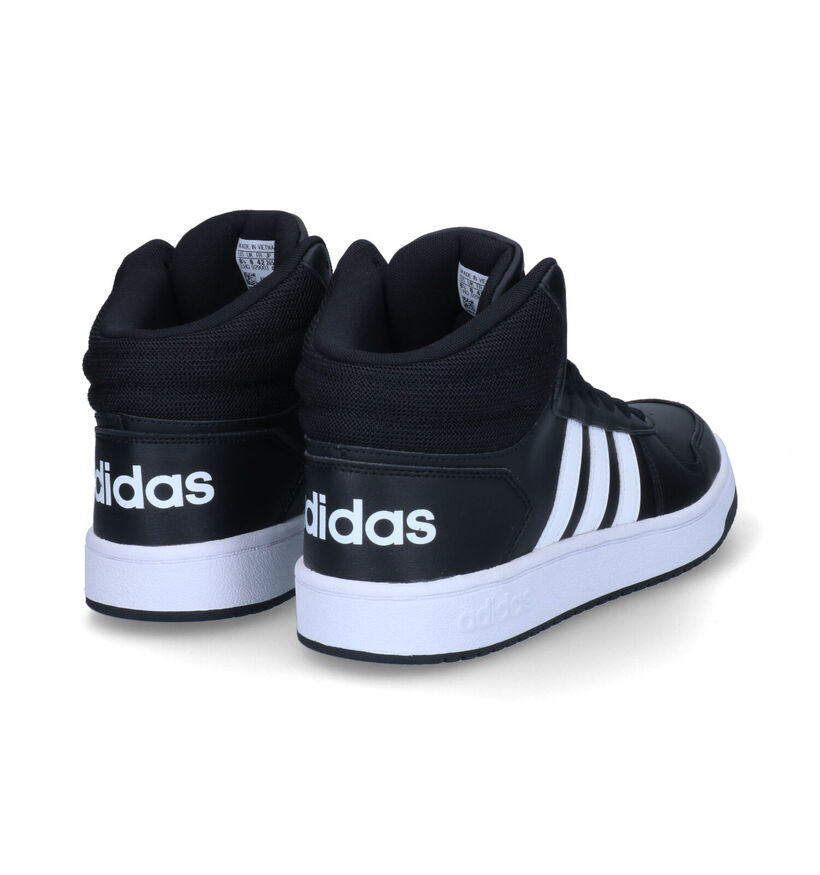 adidas Hoops 2.0 Mid Witte Sneakers in daim (290816)