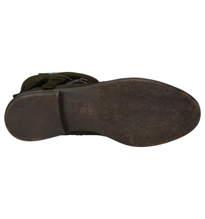 SPM Bottes basses en Vert kaki en cuir (222251)