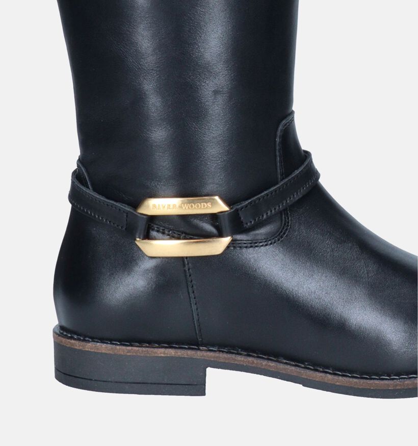 River Woods Wietje Zwarte Lange laarzen voor dames (347702)