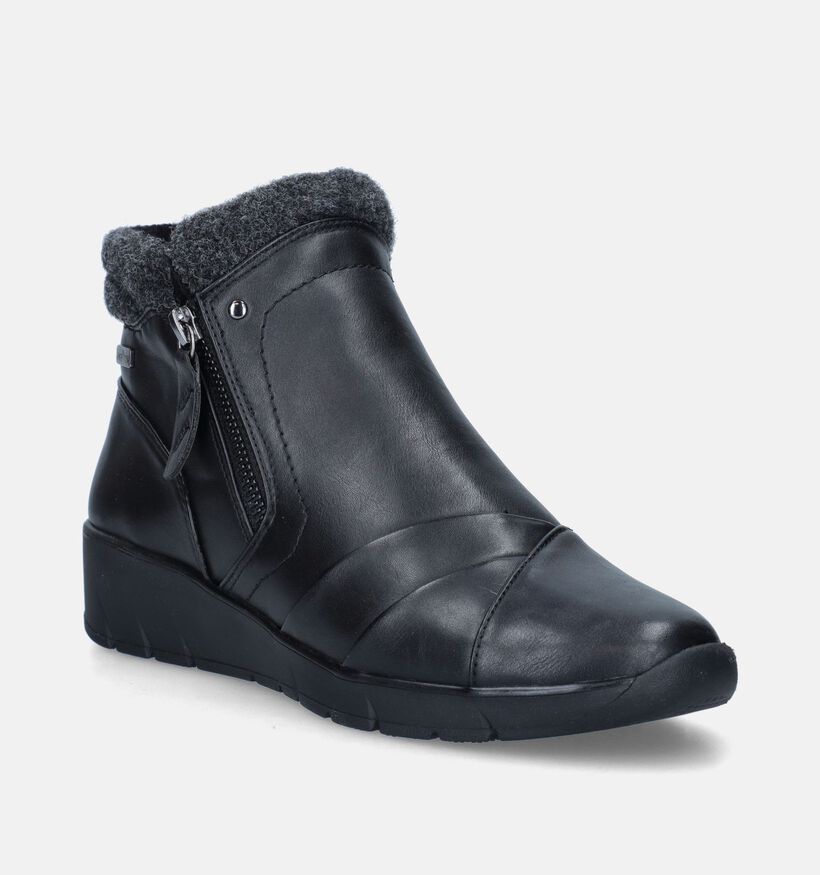 Jana Bottines plates en Noir pour femmes (344498)