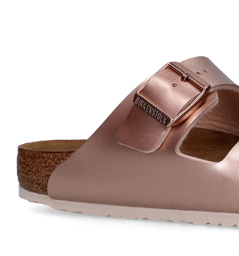 Birkenstock Arizona Rose gold Slippers in kunstleer (322591)