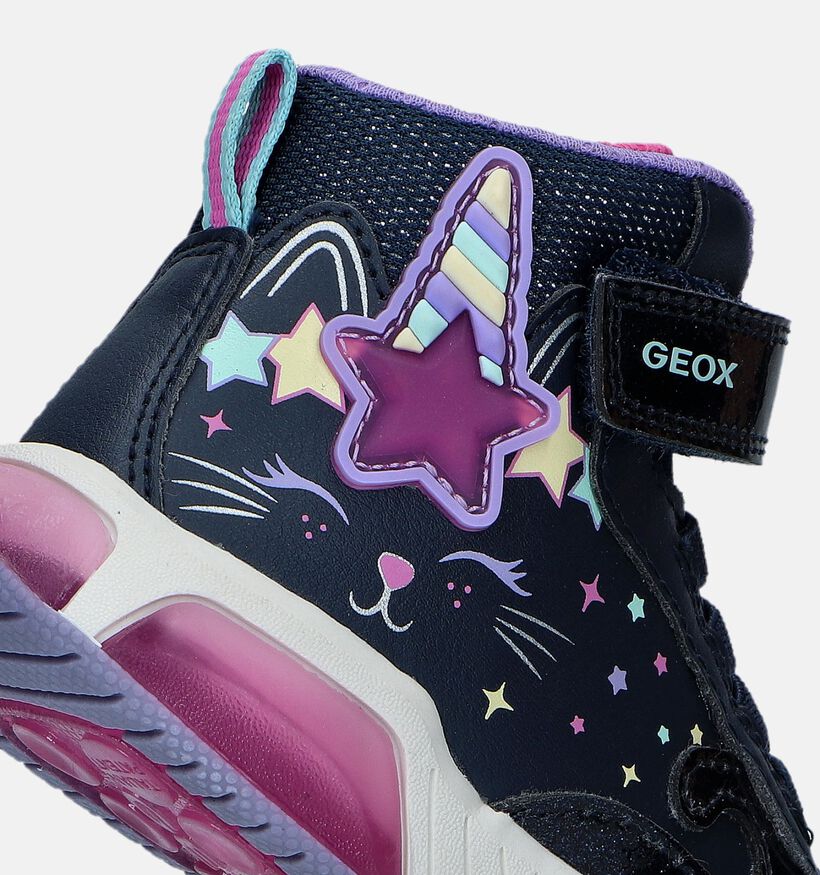 Geox Inek Baskets en Bleu pour filles (345929) - pour semelles orthopédiques