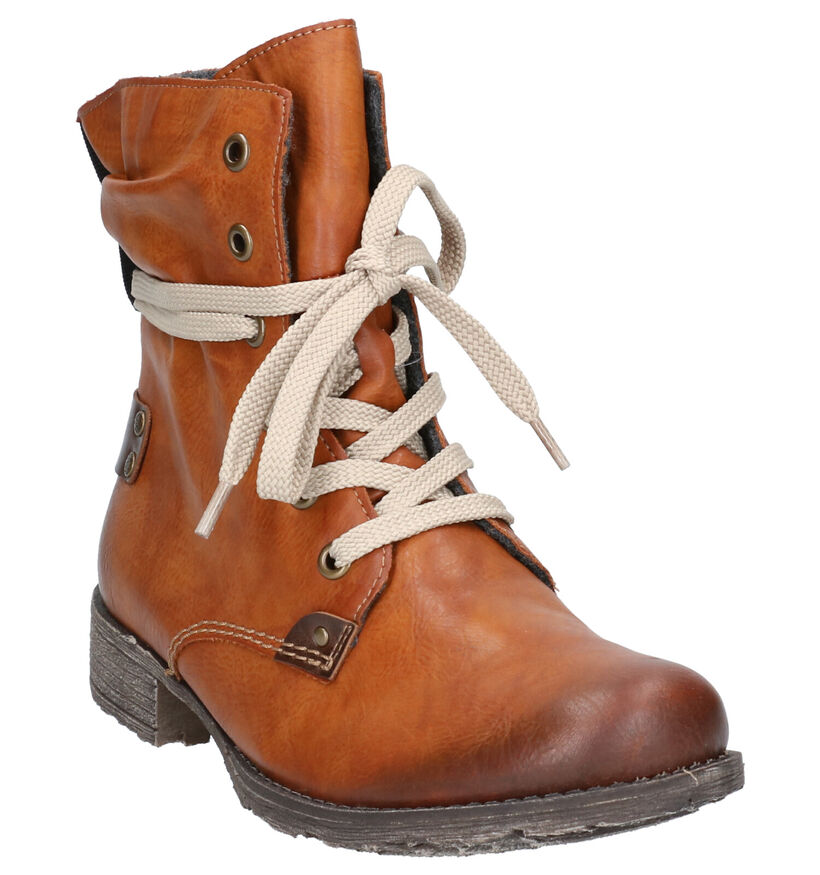 Rieker Bottines en Cognac en simili cuir (262139)