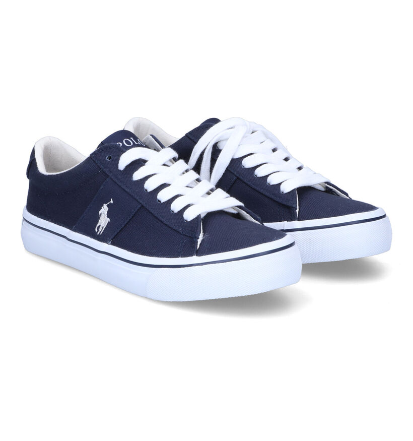 Polo Ralph Lauren Sayer Baskets en Bleu pour garçons (304018)