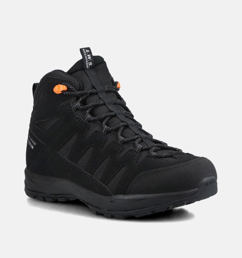 Icepeak Aura Mc Mr Zwarte Hoge Wandelschoenen voor heren (378607) - geschikt voor steunzolen