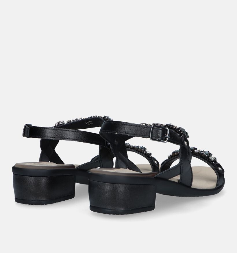 Scholl Elba 2 Straps Zwarte Sandalen voor dames (336786)