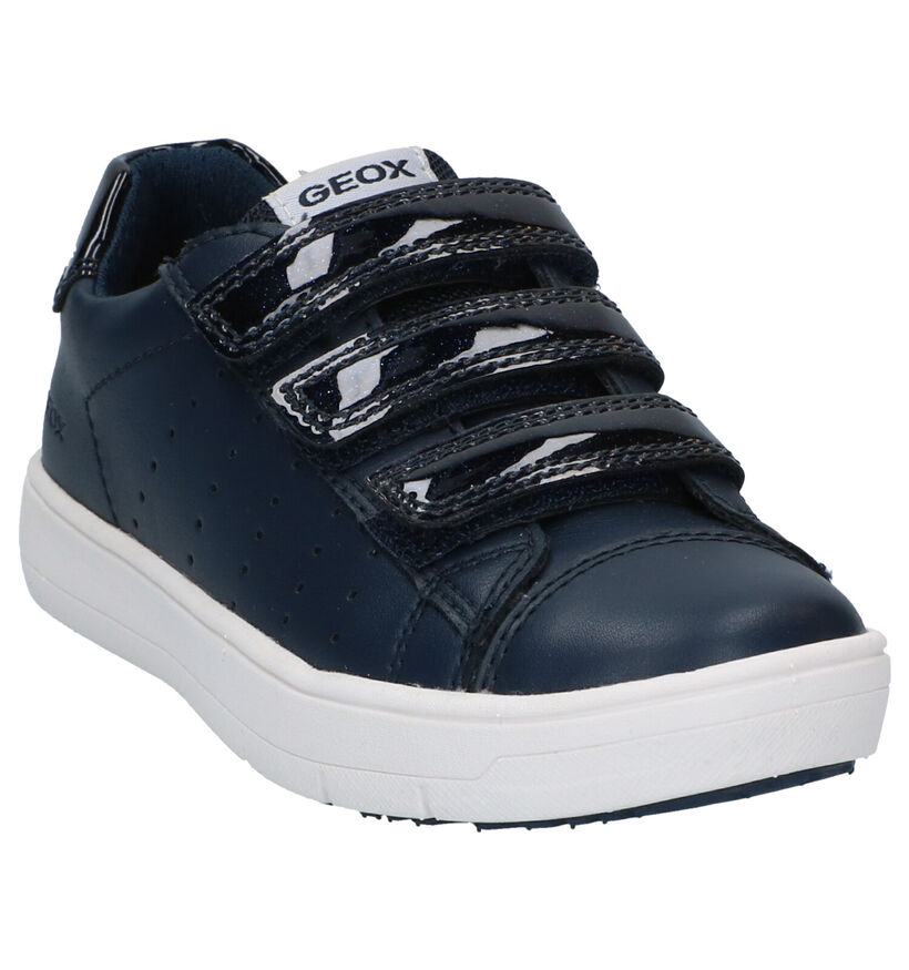 Geox Silenex Chaussures à velcro en Bleu en simili cuir (286922)