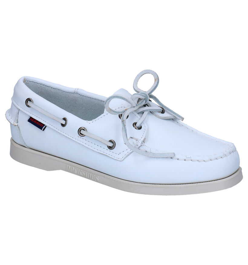Sebabo Dockside Witte Bootschoenen voor dames (303747)