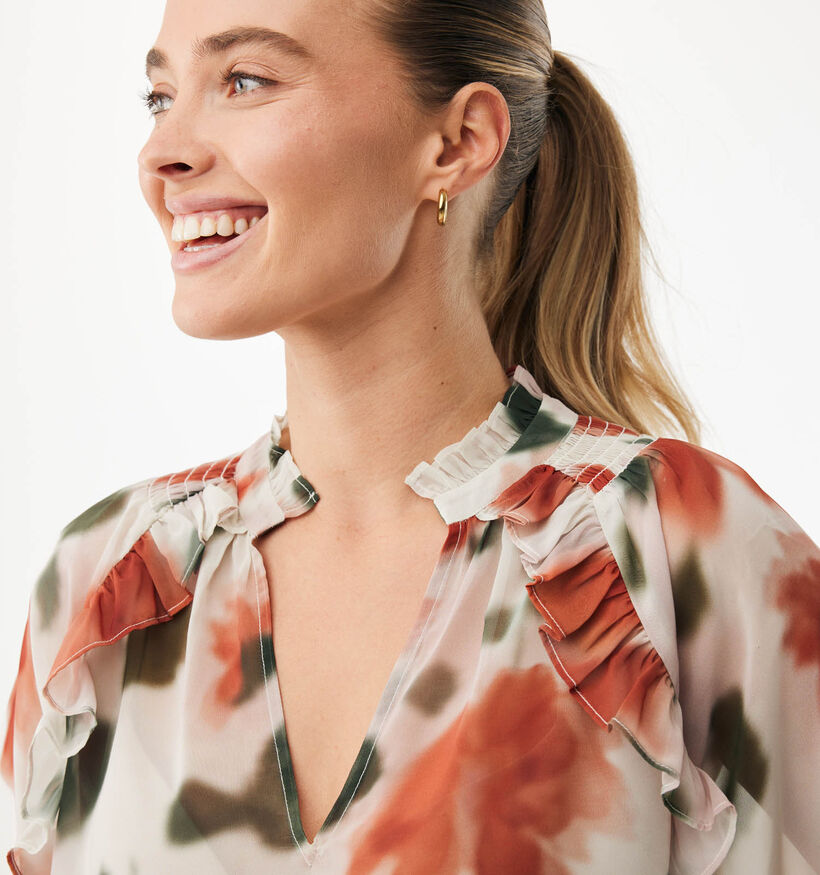 Mexx Printed Flowers Ecru Blouse voor dames (368555)