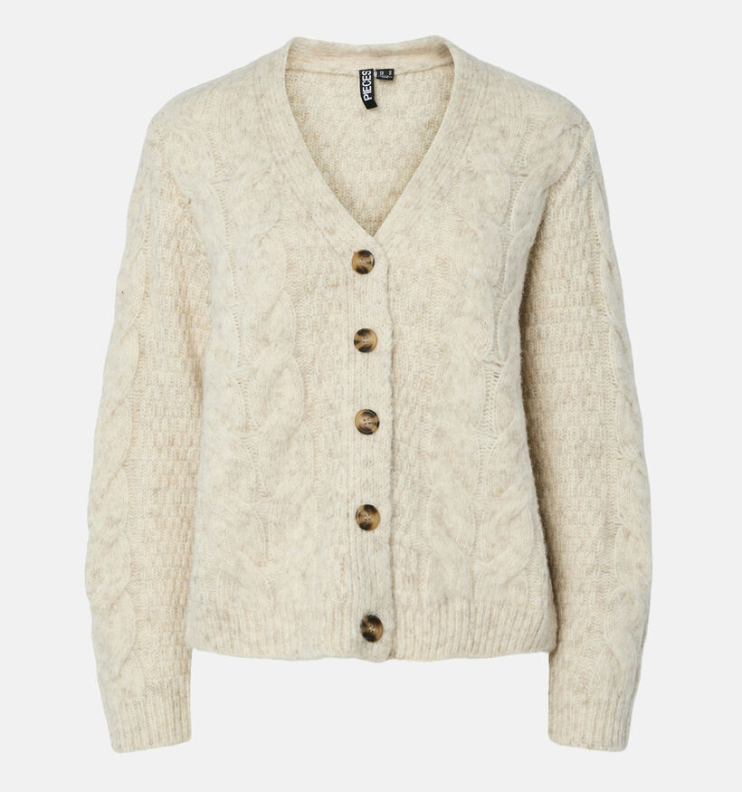 Pieces Nina Lichtbeige Cardigan voor dames (361125)