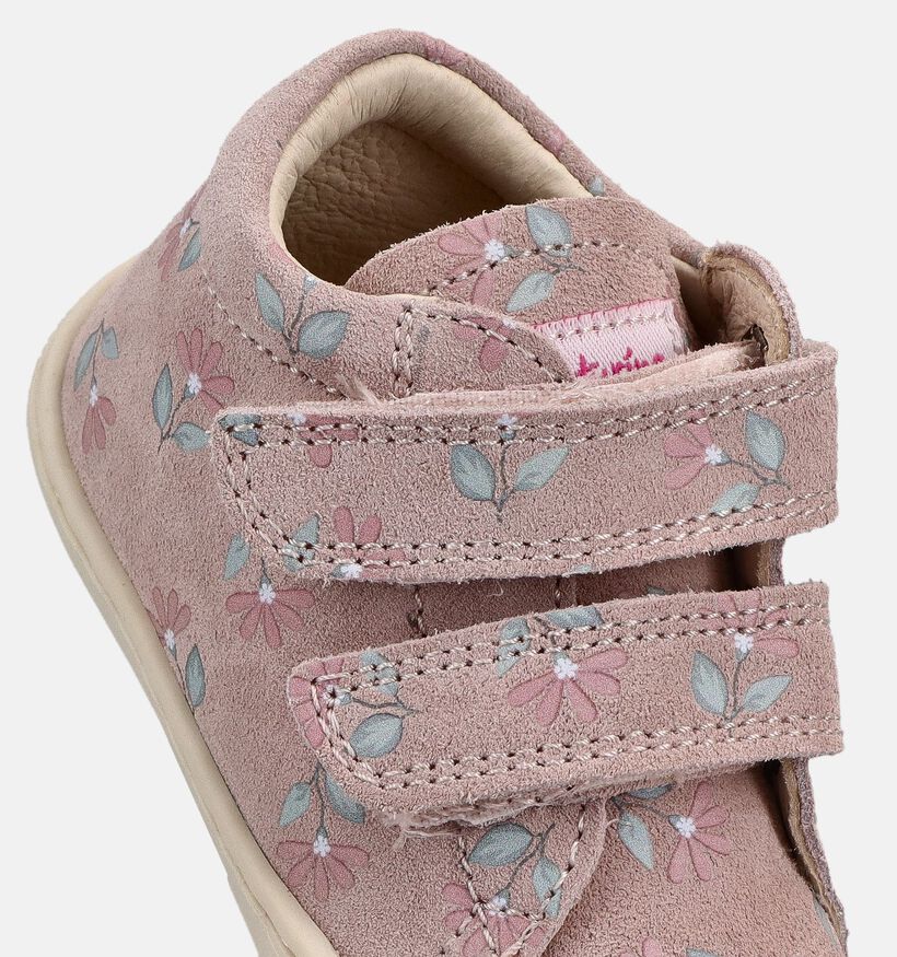 Naturino Cocon VL Suede Paarse Babyschoenen voor meisjes (371596) - geschikt voor steunzolen
