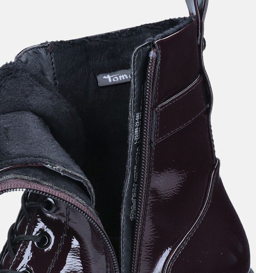 Tamaris Boots à lacets en Bordeaux pour femmes (346664)