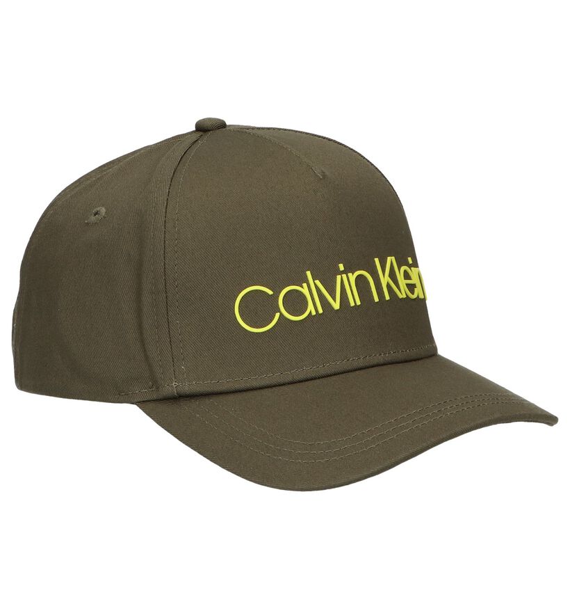 Kaki Pet Calvin Klein Sliver Contrast Trucker Cap (257291)