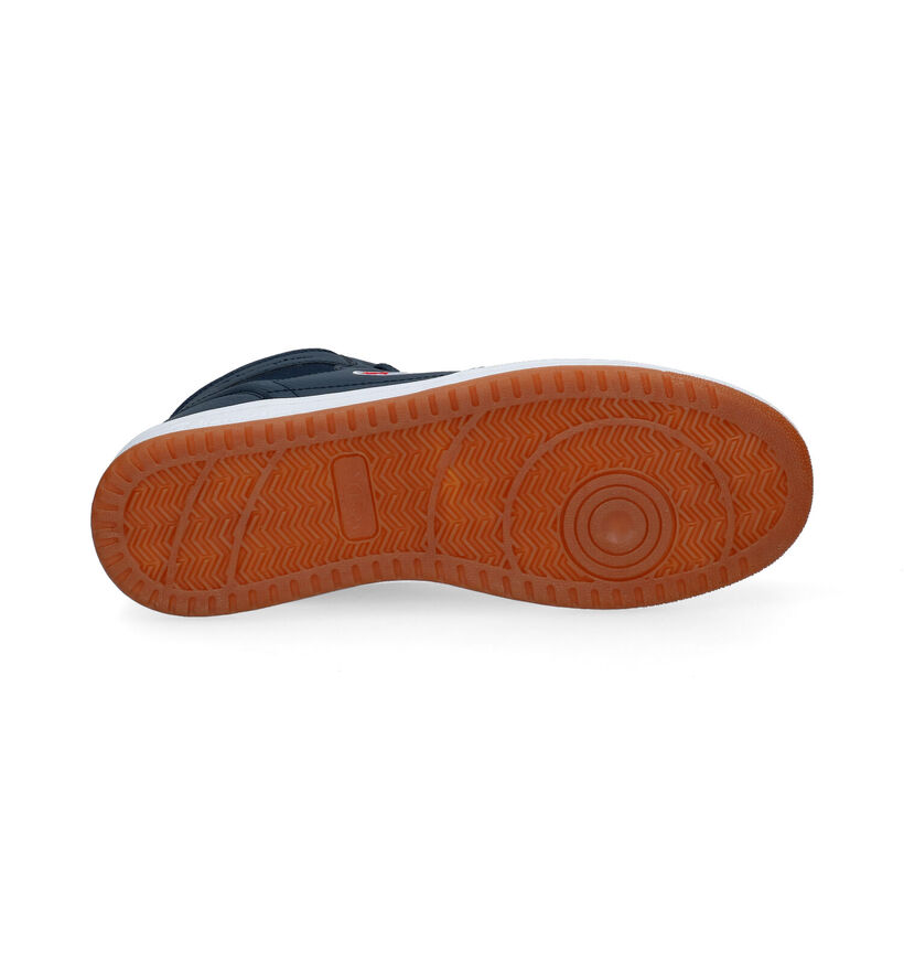 Champion New York Mid Baskets hautes en Bleu en simili cuir (294591)