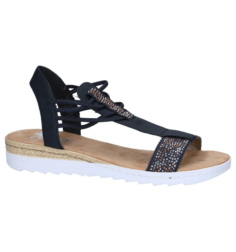 Donkerblauwe Sandalen Rieker in kunstleer (246145)