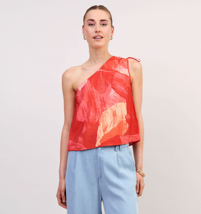 Vila Dolira Rode One Shoulder Top voor dames (357192)