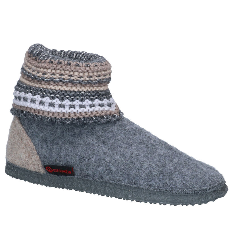 Giesswein Kiel Pantoufles hautes en Bleu pour femmes (349152)