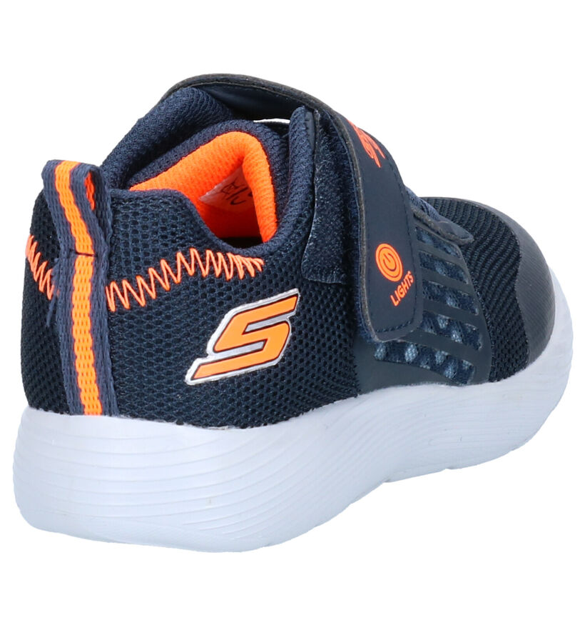 Skechers Dyna Lights Zwarte Sneakers in kunstleer (263927)