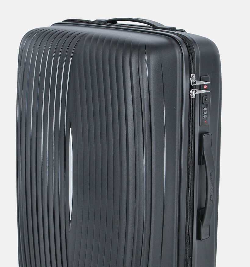 Love To Travel Zwarte Medium Reiskoffer voor dames, heren (365822)