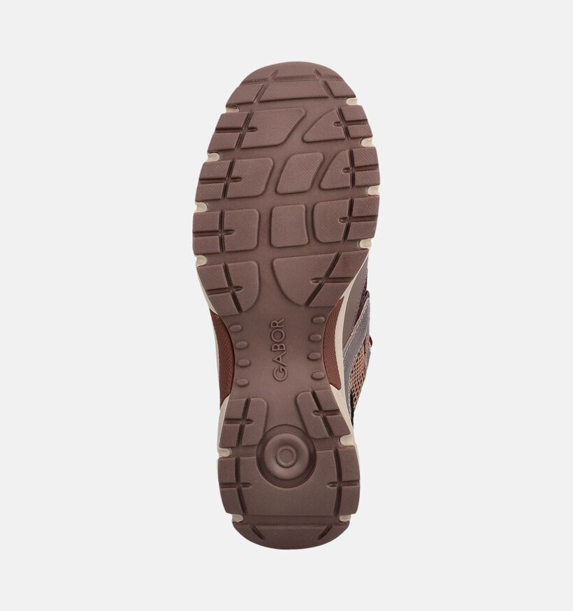 Gabor Comfort Taupe Sneaker voor dames (376973) - geschikt voor steunzolen