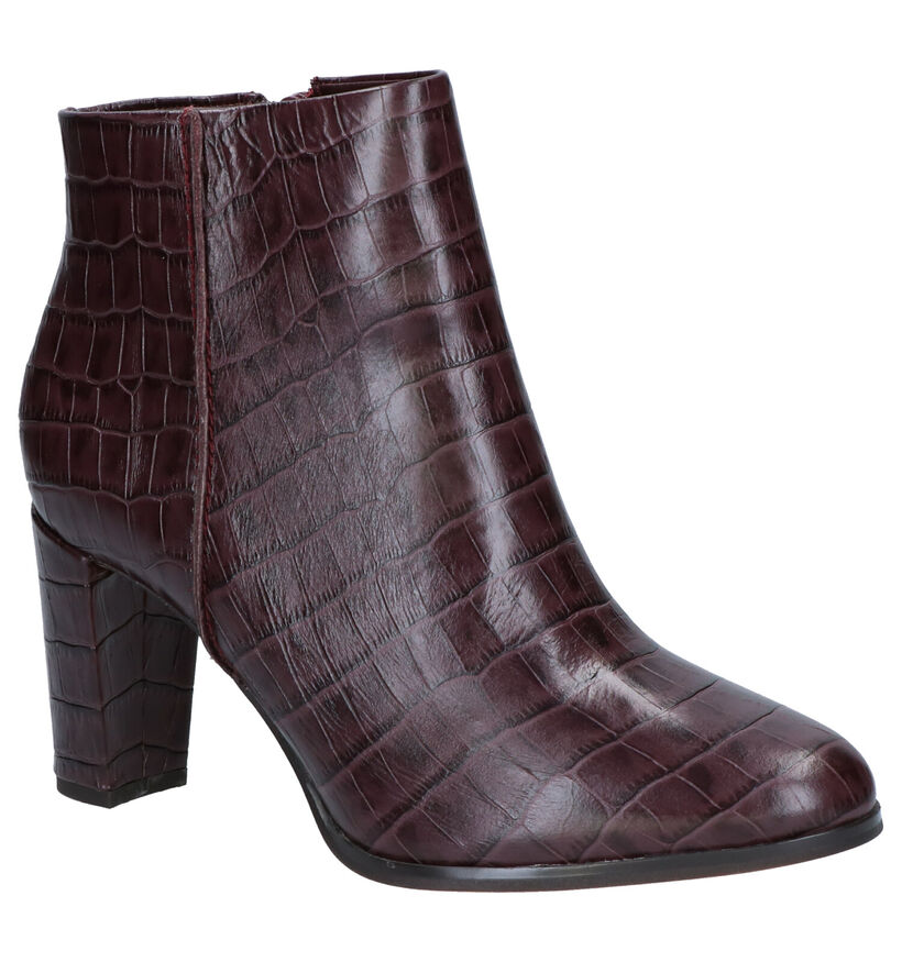 Clarks Kaylin Fern Bordeaux Enkellaarzen in leer (256171)