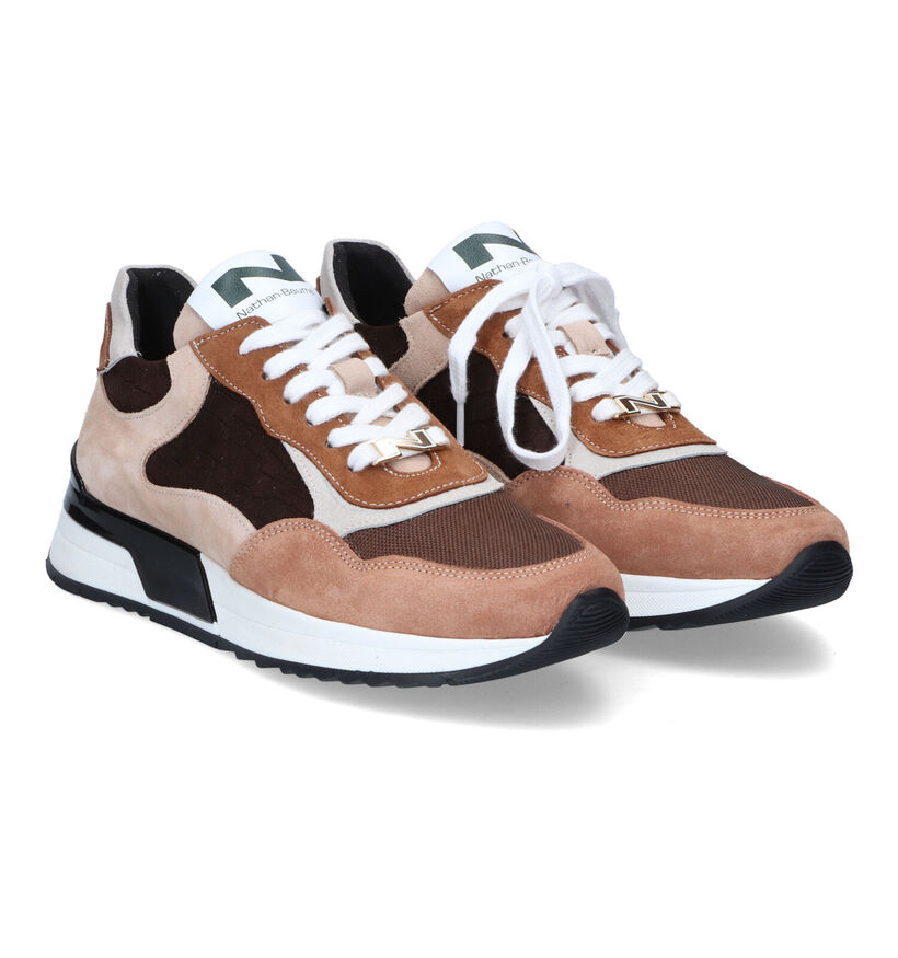 Nathan-Baume Baskets casual en Marron pour femmes (316576) - pour semelles orthopédiques