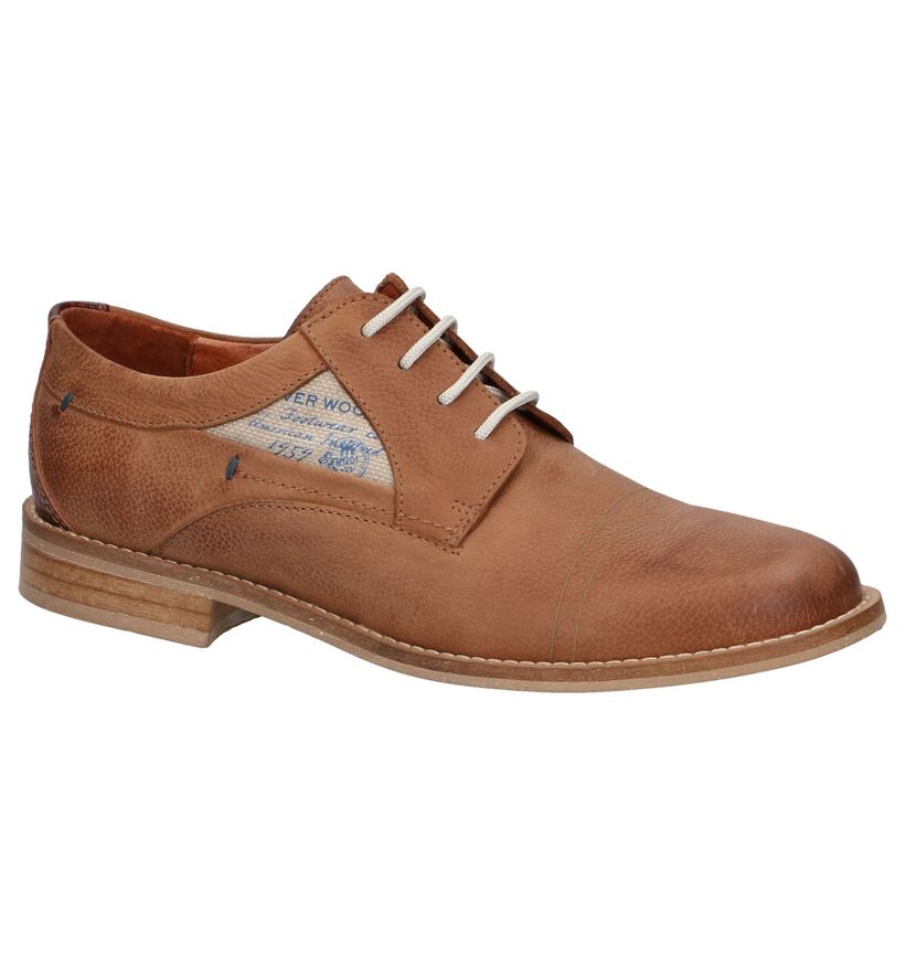 River Woods Chaussures basses en Cognac en cuir (194131)