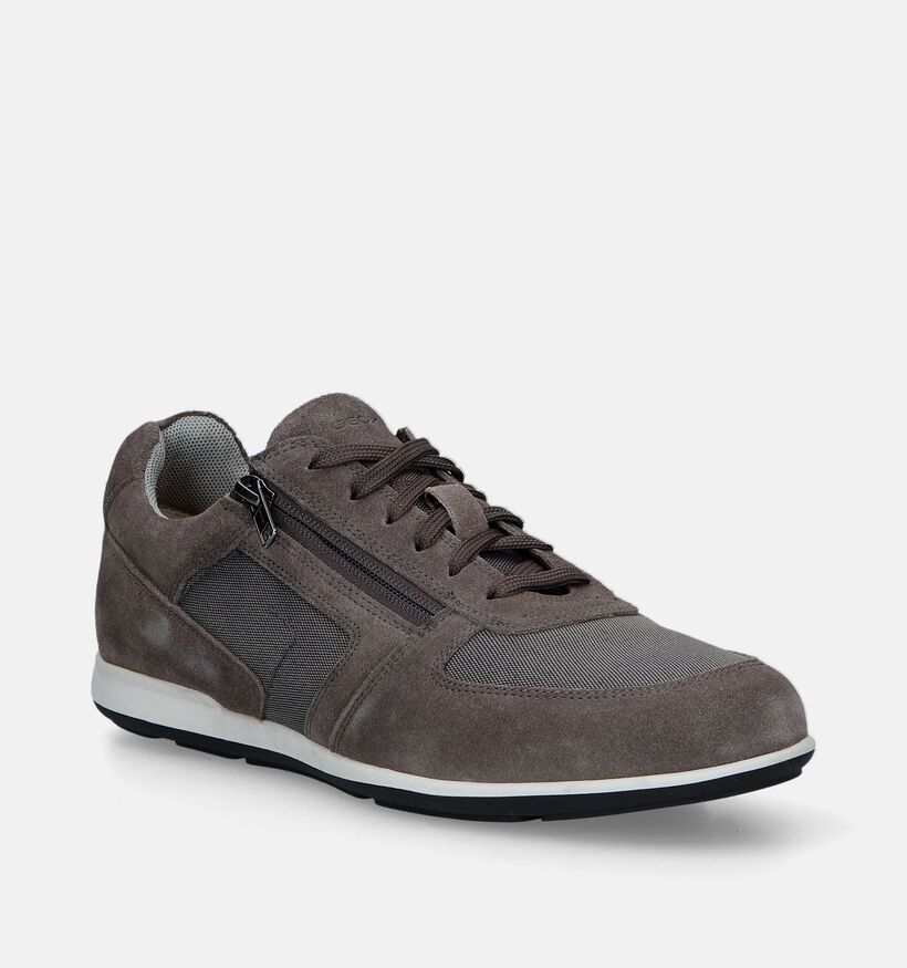Geox Ionio Chaussures &agrave; lacets en Gris pour hommes (344325) - pour semelles orthop&eacute;diques